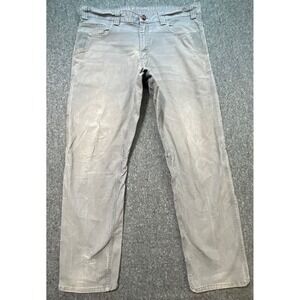 Milwaukee Work Pants 38x32 Mens Gray Utility Canvas Straight Leg Heavy Duty